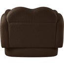 Meridian Bloom Brown Teddy Fabric Chair IMAGE 5