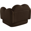 Meridian Bloom Brown Teddy Fabric Chair IMAGE 8