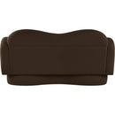 Meridian Bloom Brown Teddy Fabric Loveseat IMAGE 5