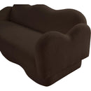 Meridian Bloom Brown Teddy Fabric Sofa IMAGE 10