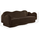 Meridian Bloom Brown Teddy Fabric Sofa IMAGE 16