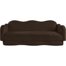 Meridian Bloom Brown Teddy Fabric Sofa IMAGE 3