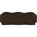 Meridian Bloom Brown Teddy Fabric Sofa IMAGE 5