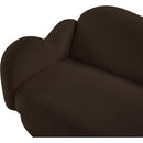 Meridian Bloom Brown Teddy Fabric Sofa IMAGE 9