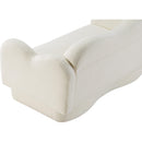 Meridian Bloom Cream Teddy Fabric Loveseat IMAGE 10