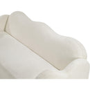 Meridian Bloom Cream Teddy Fabric Sofa IMAGE 11