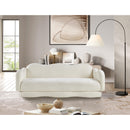 Meridian Bloom Cream Teddy Fabric Sofa IMAGE 2