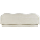 Meridian Bloom Cream Teddy Fabric Sofa IMAGE 5