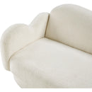 Meridian Bloom Cream Teddy Fabric Sofa IMAGE 9