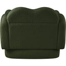 Meridian Bloom Green Teddy Fabric Chair IMAGE 5