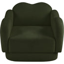 Meridian Bloom Green Teddy Fabric Chair IMAGE 6