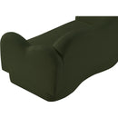 Meridian Bloom Green Teddy Fabric Loveseat IMAGE 10