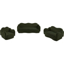 Meridian Bloom Green Teddy Fabric Loveseat IMAGE 12