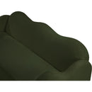Meridian Bloom Green Teddy Fabric Sofa IMAGE 11