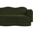 Meridian Bloom Green Teddy Fabric Sofa IMAGE 12
