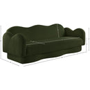 Meridian Bloom Green Teddy Fabric Sofa IMAGE 16