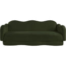 Meridian Bloom Green Teddy Fabric Sofa IMAGE 3