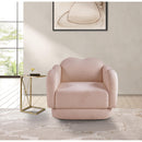 Meridian Bloom Pink Teddy Fabric Chair IMAGE 2