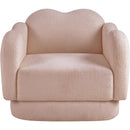 Meridian Bloom Pink Teddy Fabric Chair IMAGE 3