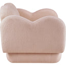 Meridian Bloom Pink Teddy Fabric Chair IMAGE 4