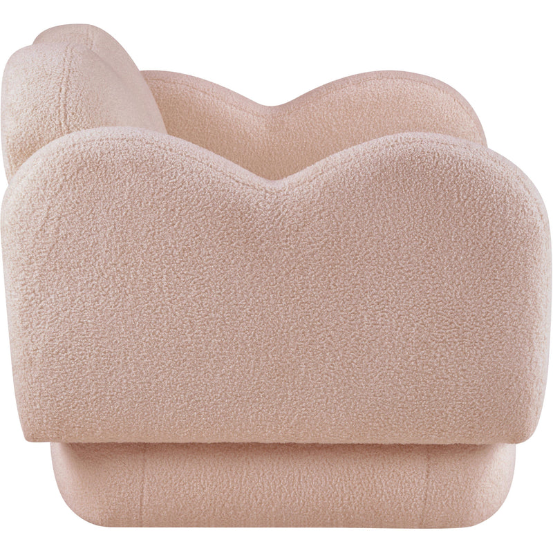 Meridian Bloom Pink Teddy Fabric Chair IMAGE 4