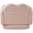 Meridian Bloom Pink Teddy Fabric Chair IMAGE 5