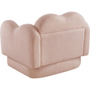 Meridian Bloom Pink Teddy Fabric Chair IMAGE 8