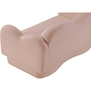 Meridian Bloom Pink Teddy Fabric Loveseat IMAGE 10