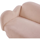 Meridian Bloom Pink Teddy Fabric Loveseat IMAGE 9