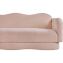 Meridian Bloom Pink Teddy Fabric Sofa IMAGE 12