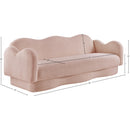 Meridian Bloom Pink Teddy Fabric Sofa IMAGE 16