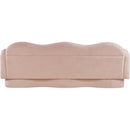 Meridian Bloom Pink Teddy Fabric Sofa IMAGE 5