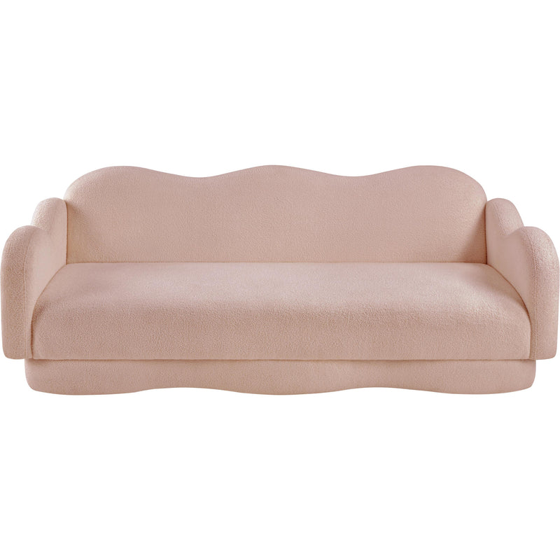 Meridian Bloom Pink Teddy Fabric Sofa IMAGE 6