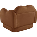 Meridian Bloom Saddle Teddy Fabric Chair IMAGE 8