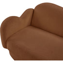  Meridian Bloom 82" Saddle Teddy Fabric Upholstered Sofa IMAGE 9