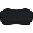  Meridian Bloom 58" Black Velvet Upholstered Loveseat IMAGE 5