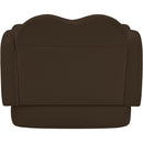  Meridian Bloom Brown Velvet Upholstered Chair IMAGE 5