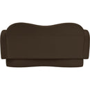  Meridian Bloom 58" Brown Velvet Upholstered Loveseat IMAGE 5