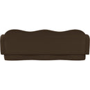  Meridian Bloom 82" Brown Velvet Upholstered Sofa IMAGE 5