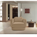  Meridian Bloom Camel Velvet Upholstered Chair IMAGE 2