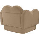  Meridian Bloom Camel Velvet Upholstered Chair IMAGE 7