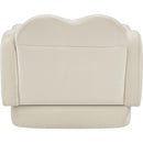  Meridian Bloom Cream Velvet Upholstered Chair IMAGE 5