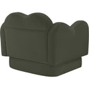 Meridian Bloom Green Velvet Upholstered Chair IMAGE 7