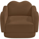  Meridian Bloom Saddle Velvet Upholstered Chair IMAGE 6