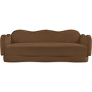  Meridian Bloom 82" Saddle Velvet Upholstered Sofa IMAGE 3