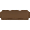  Meridian Bloom 82" Saddle Velvet Upholstered Sofa IMAGE 5