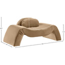 Meridian Austin Beige Velvet Chair IMAGE 7