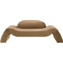 Meridian Austin Beige Velvet Loveseat IMAGE 3