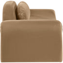 Meridian Austin Beige Velvet Loveseat IMAGE 4