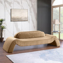Meridian Austin Beige Velvet Sofa IMAGE 2